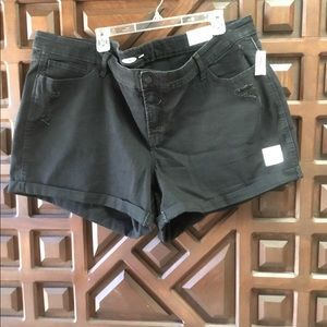 Old navy black distressed shorts